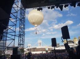Heliový balon, je jediný v Evropě